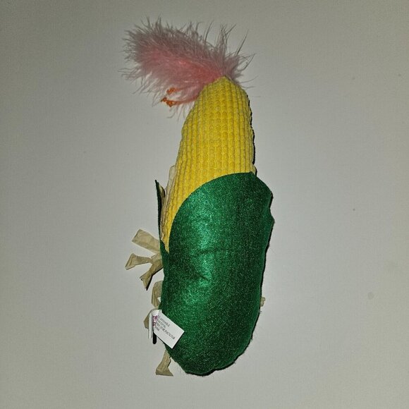 SmartyKat Plush Cat Pet Toy Corn Vegetable Crinkle 14" long - Picture 5 of 10